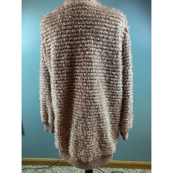 Knox Rose Eyelash Yarn Open Front Cardigan‎ Women's Size Medium - Picture 10 of 16